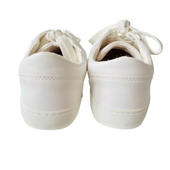 Banana Republic Factory bright white Perforated faux leather sneakers size 7. - Picture 6 of 8
